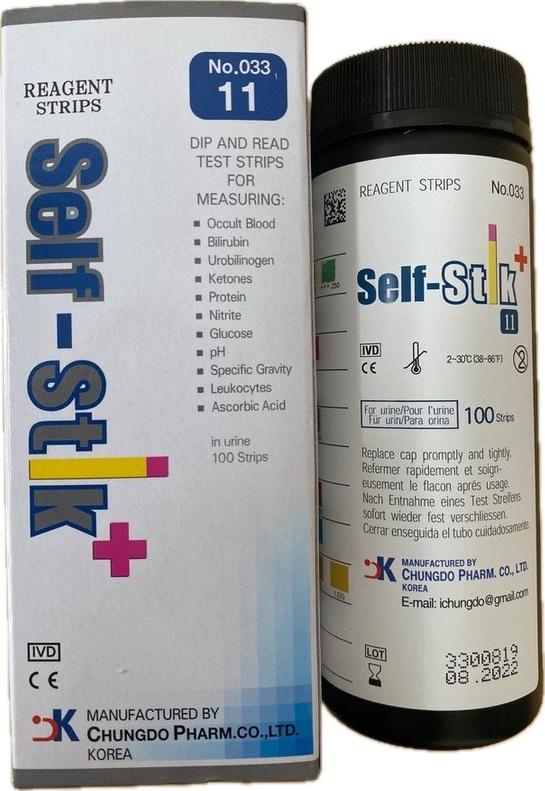 Тестові смужки для сечі Self-Stik 11 (100 шт.)